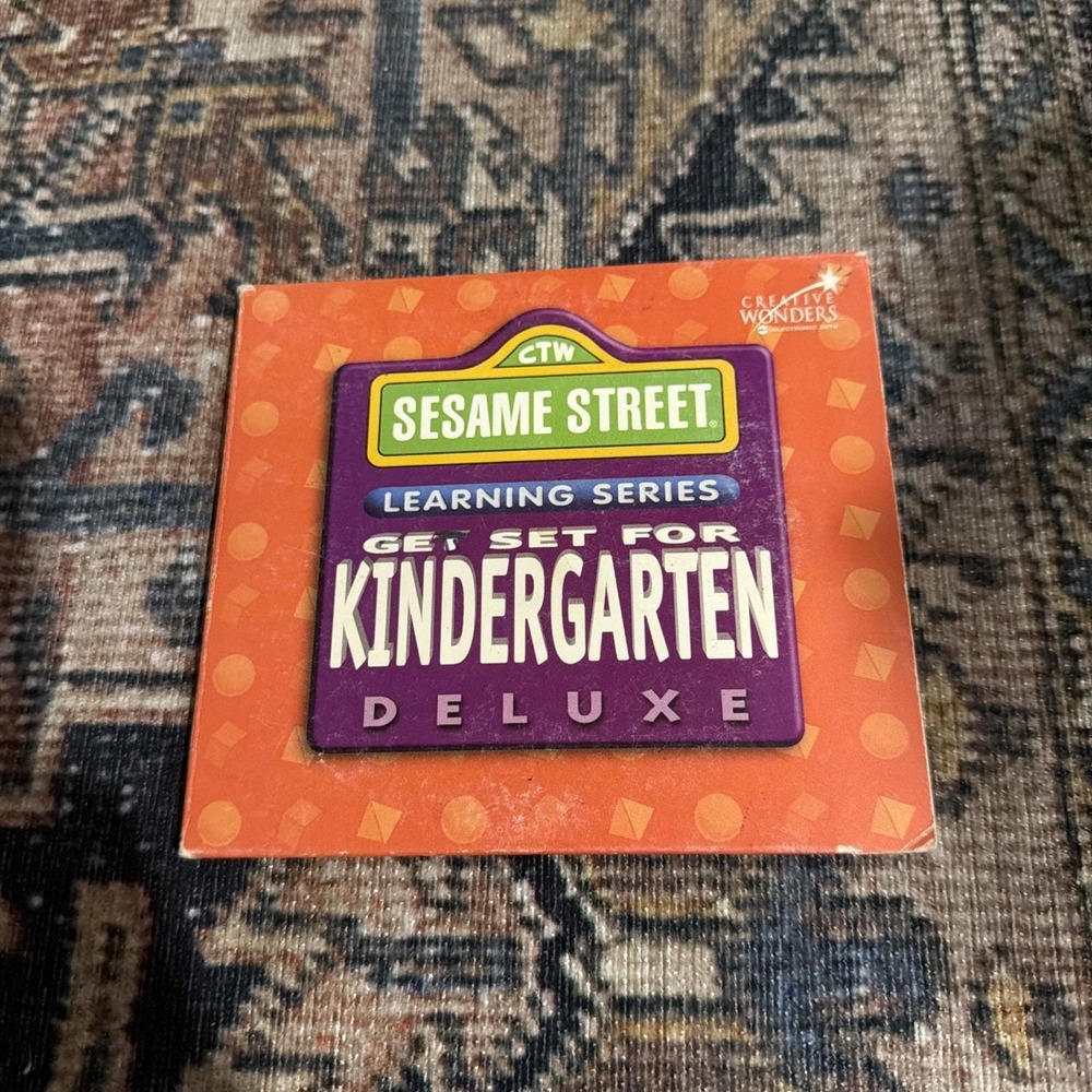 Sesame Street Learning Series Get Set for Kindergarten Deluxe CD rom 1997 Learn